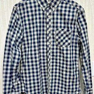 Urban Men's Long-Sleeved Checkered Cotton Shirt Size: M
